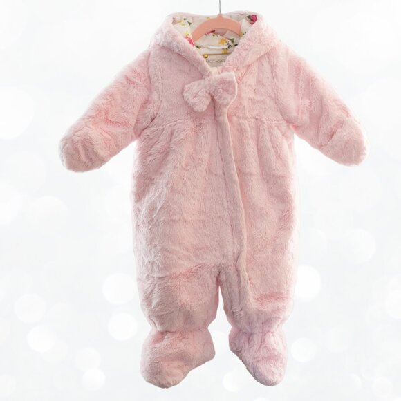 Pink Winter Coat for baby girl 6-9 months - Picture 1 of 6